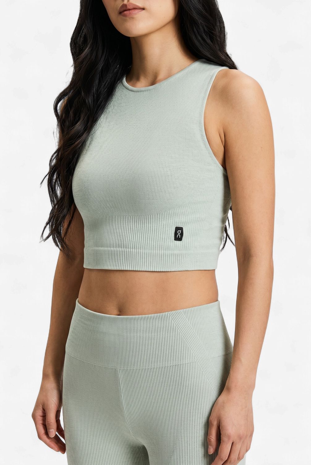 On Women Studio Knit Crop (Mineral/Heather)