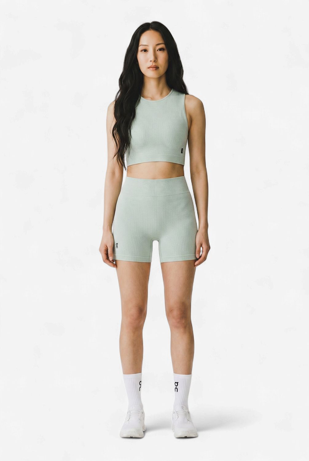 On Women Studio Knit Crop (Mineral/Heather)