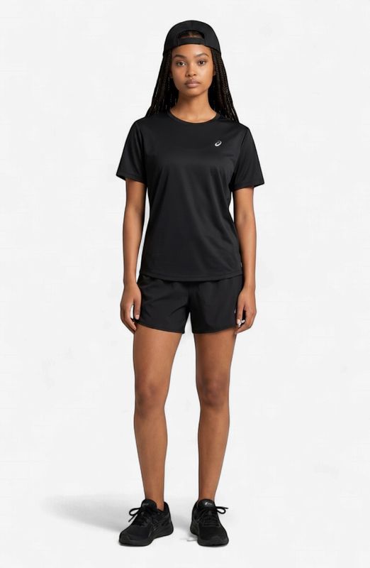 ASICS Silver Short Sleeve Top (Performance Black)