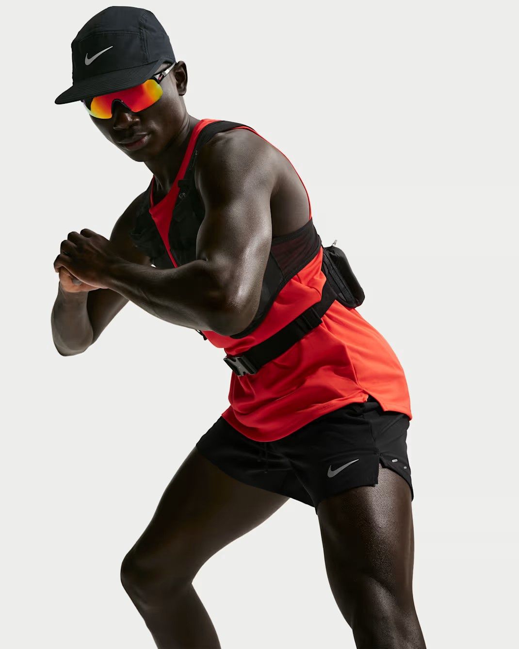 Nike Dri-FIT Stride 5" Brief-Lined Short (Black/Reflective Silver)