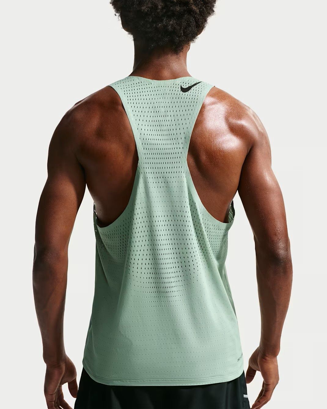 Nike Dri-FIT ADV AeroSwift Singlet (Steam/Black)