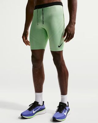 Nike Dri-FIT ADV AeroSwift Brief-Lined Tight (Lime Blast/Steam/Light Silver)