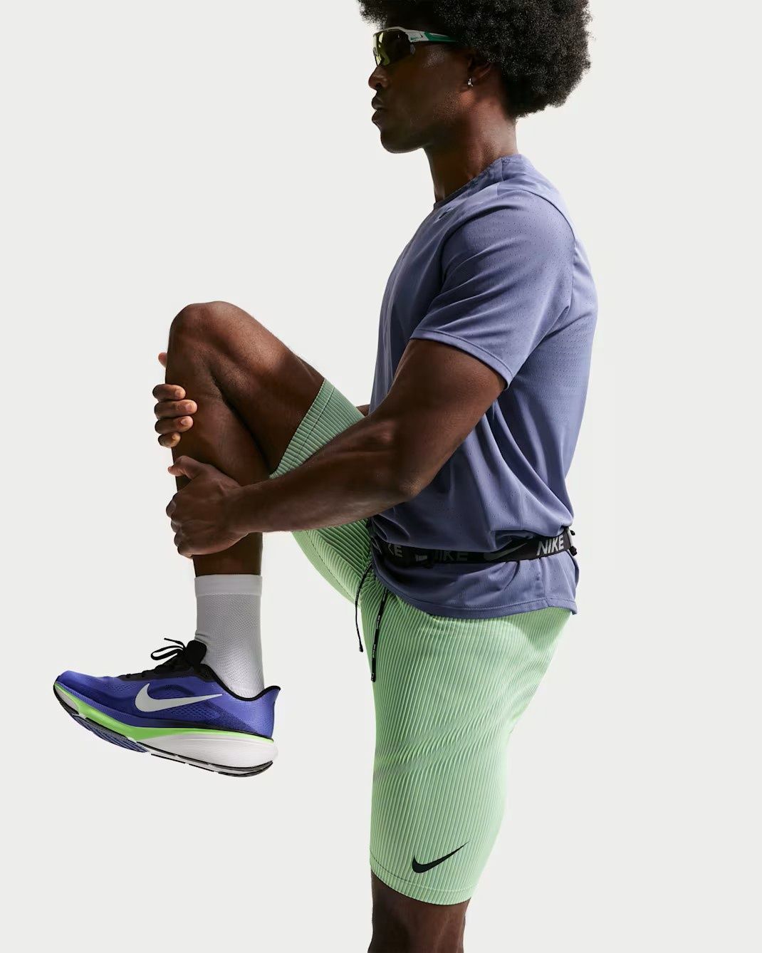 Nike Dri-FIT ADV AeroSwift Brief-Lined Tight (Lime Blast/Steam/Light Silver)