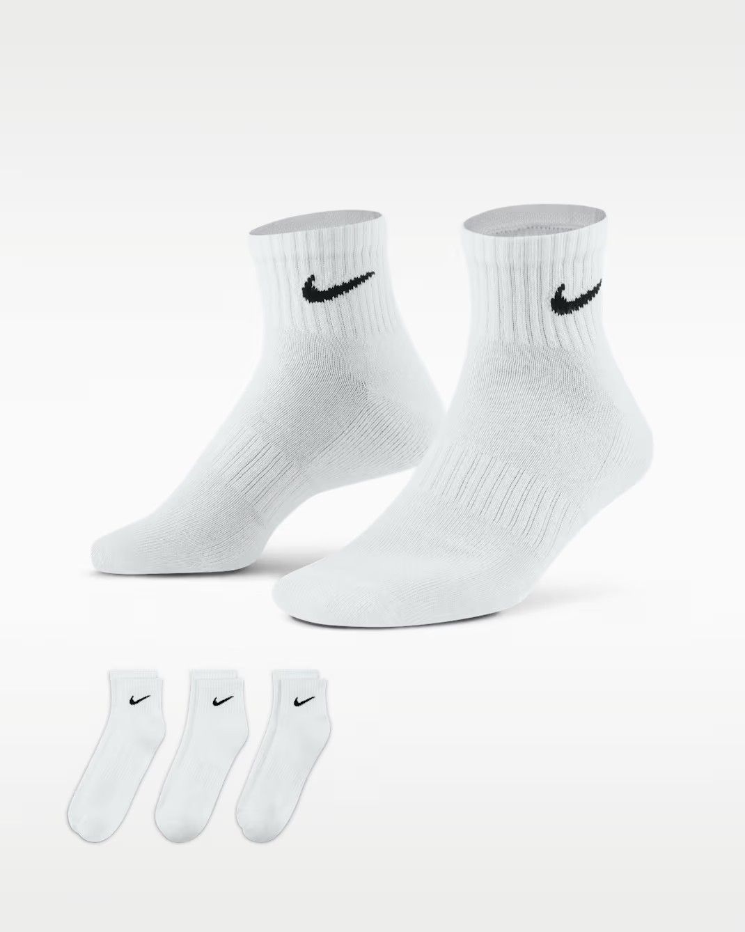 Nike Everyday Cushion Ankle Sock 3Pair (White/Black)