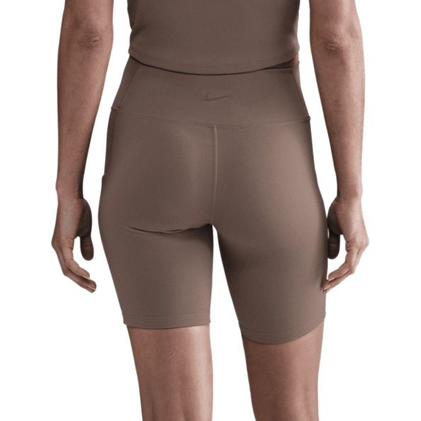 Nike Dri-FIT One Hight-Waisted 8" Biker Short (Mink Brown/Black)