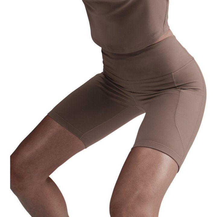 Nike Dri-FIT One Hight-Waisted 8" Biker Short (Mink Brown/Black)