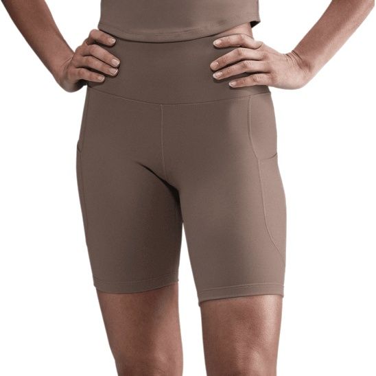 Nike Dri-FIT One Hight-Waisted 8" Biker Short (Mink Brown/Black)