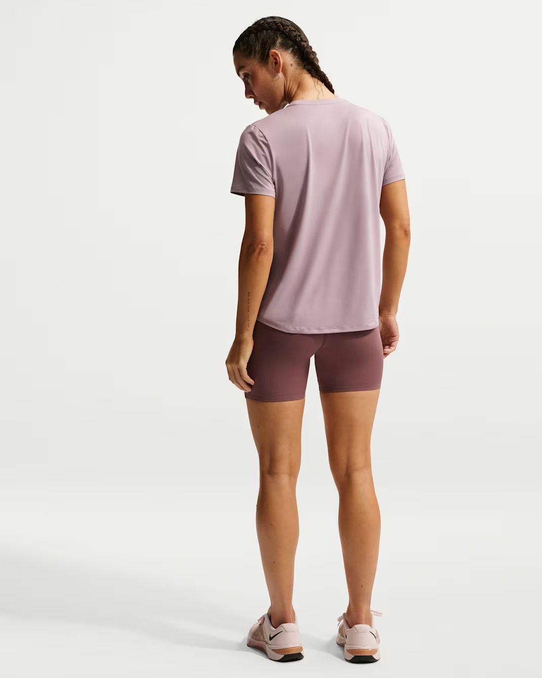 Nike Dri-FIT Short Sleeve Tee (Light Violet Ore/White)
