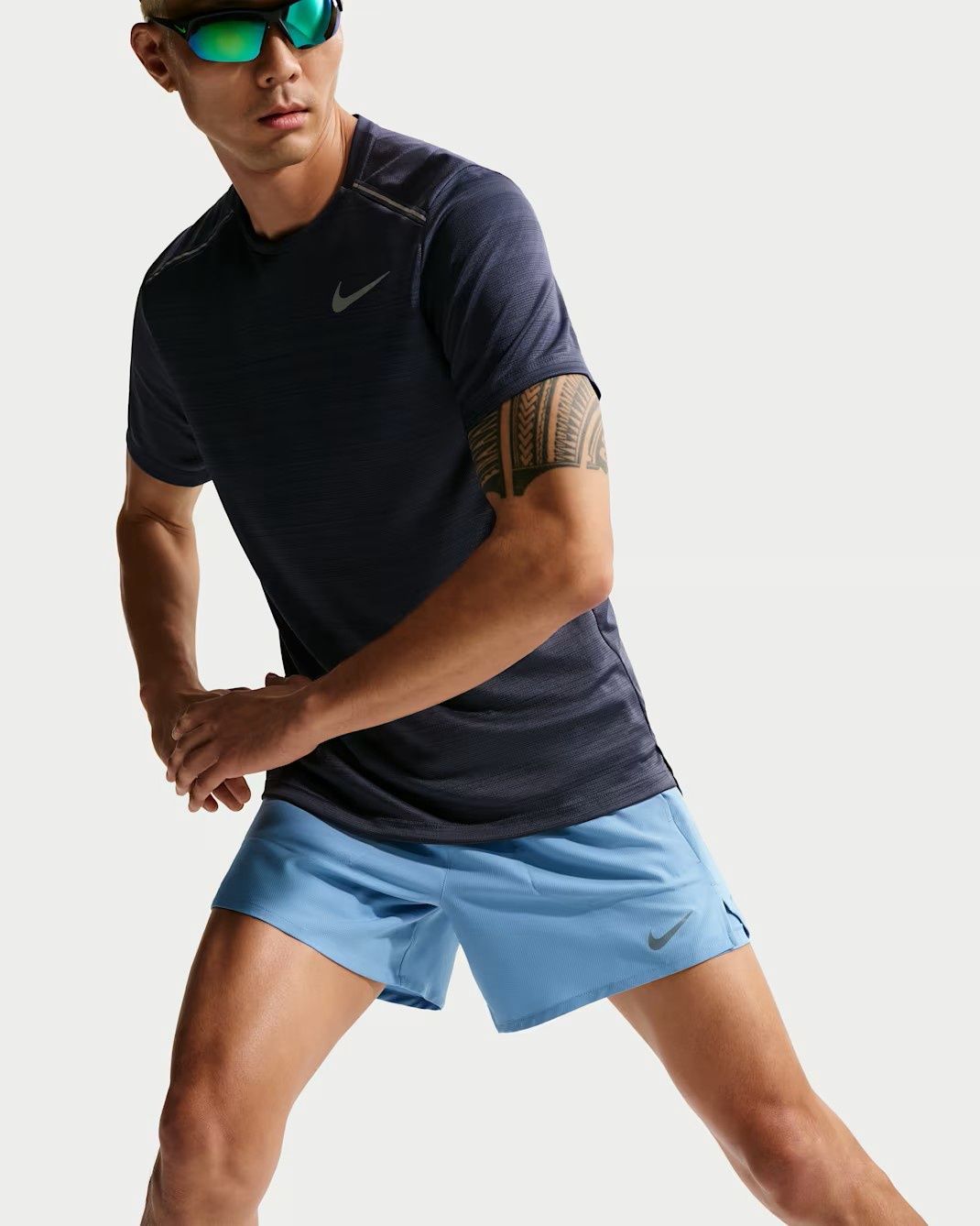 Nike Dri-FIT Stride 5" Brief-Lined Short (Work Blue/Reflective Silver)