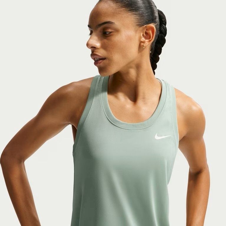 Nike Dri-FIT Racer Tank (Steam/White)