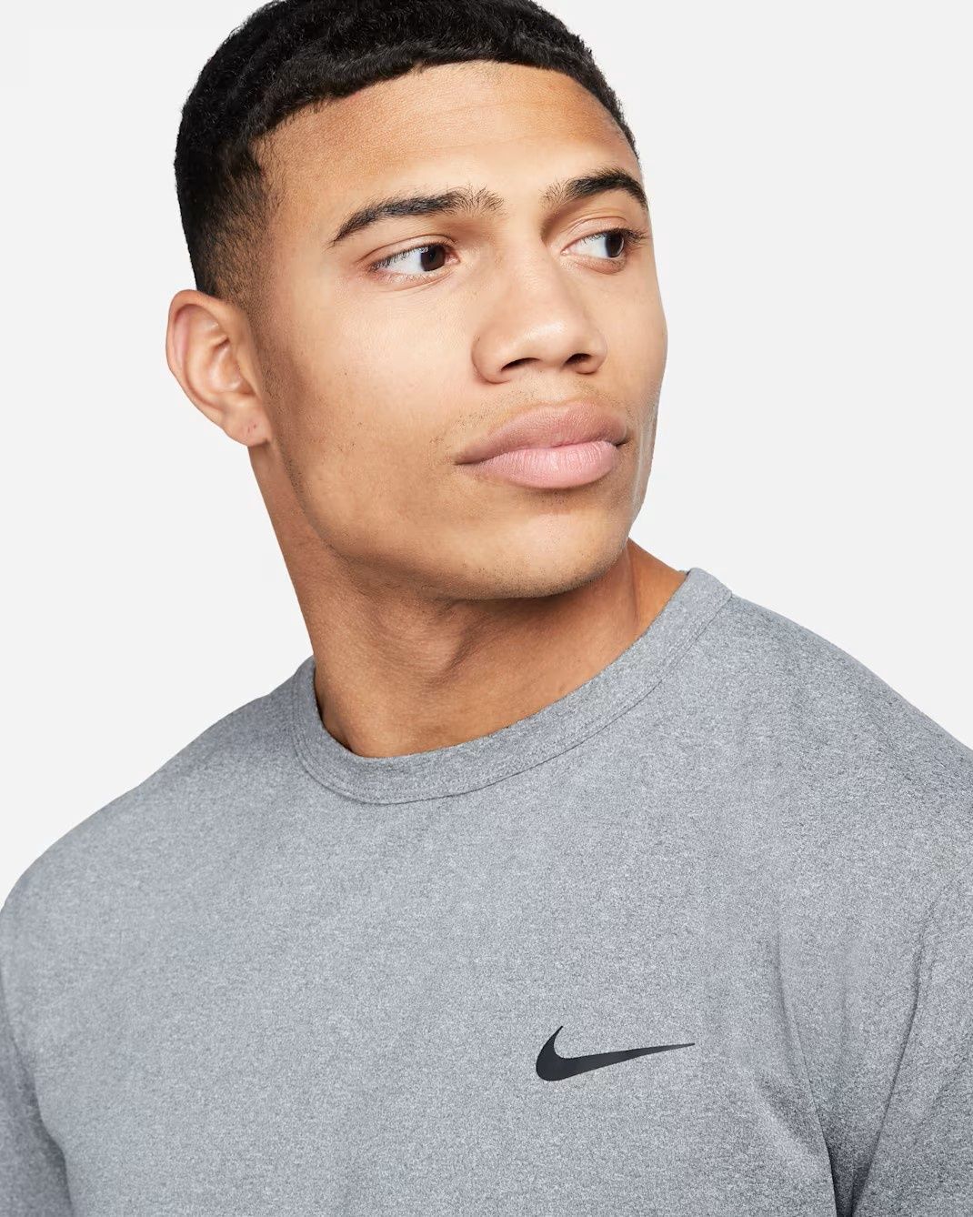 Nike Dri-FIT UV Hyverse Short Sleeve (Smoke Grey/Heather/Black)