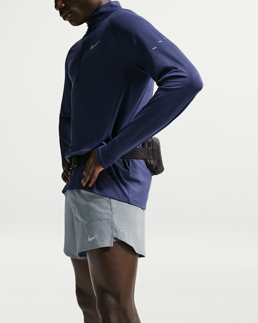 Nike Dri-FIT Stride 5" Brief-Lined Short Smoke (Grey/Reflective Silver)