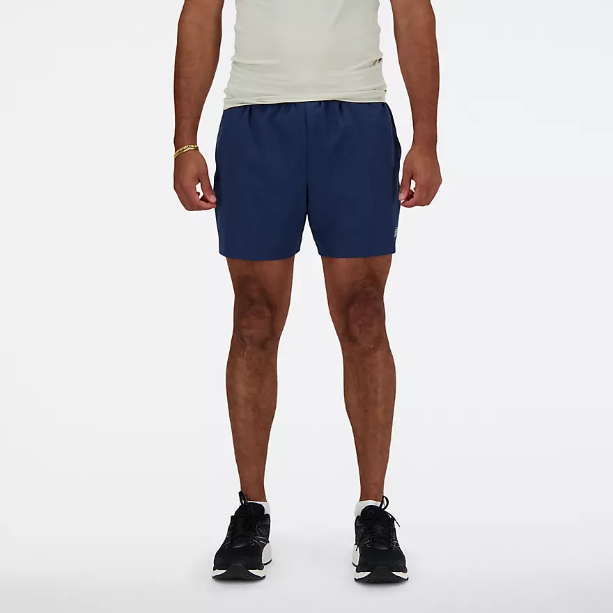 New Balance Men Sport Essential 5" Shorts (NB Navy/Slate Grey)