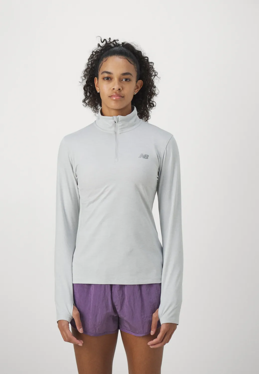 New Balance Women Sport Essential 1/4 Zip (Ash/Heather)