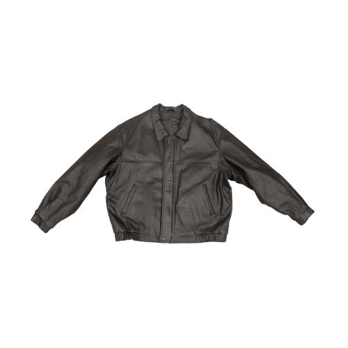 Embossed Leather Jacket - Medium