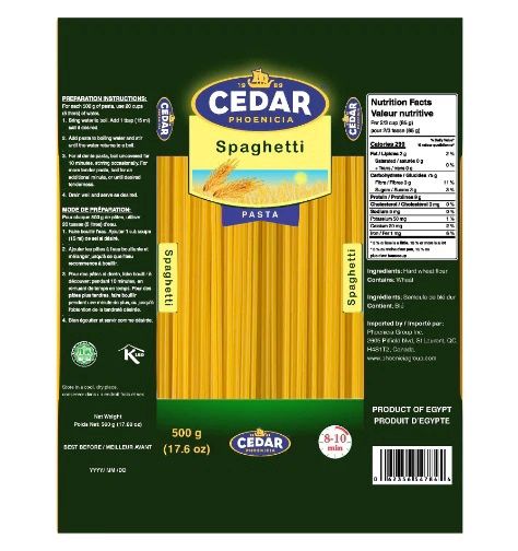 Cedar - Pasta Spaghetti 500g
