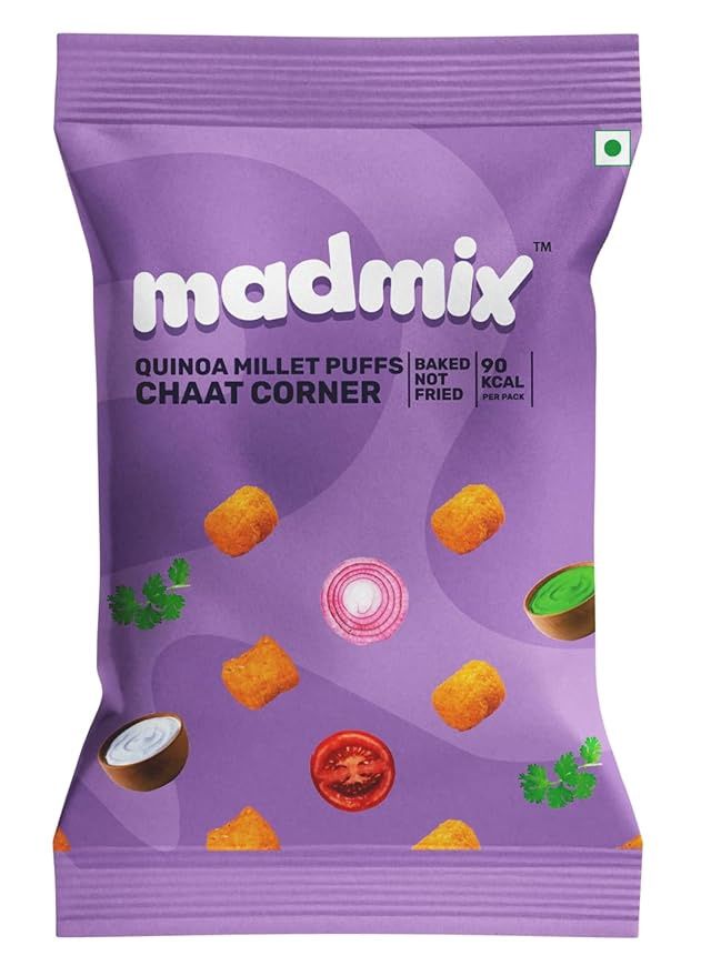 Madmix Puffs - Jowar Millet Chaat Corner 50g