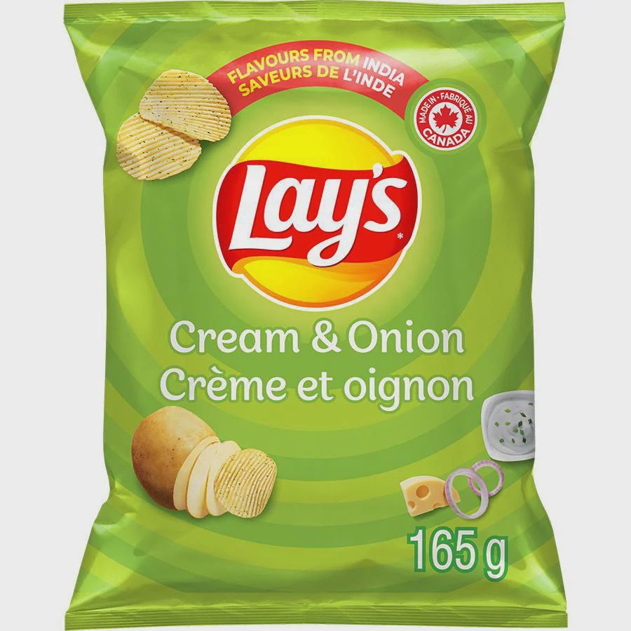 Lay&#39;s - Cream &amp; Onion 165g