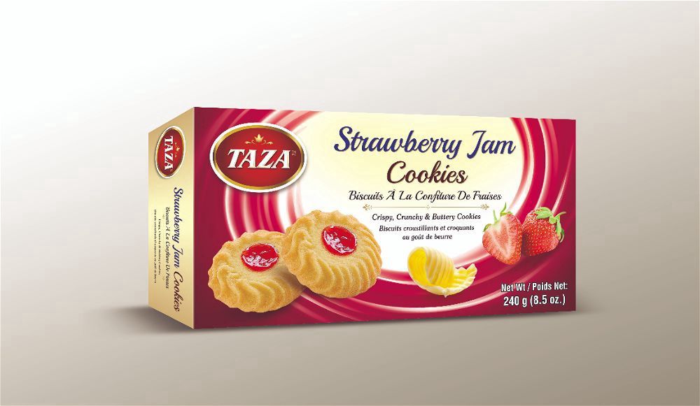 Taza - Strawberry Jam Cookies 240gm