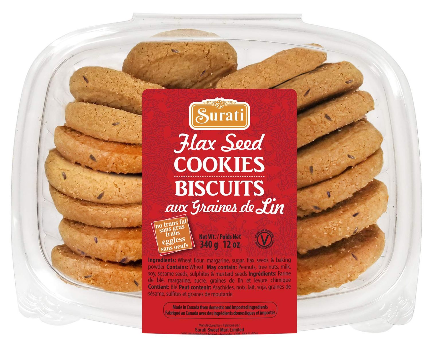 Surati - Flax Seed Cookies 340g