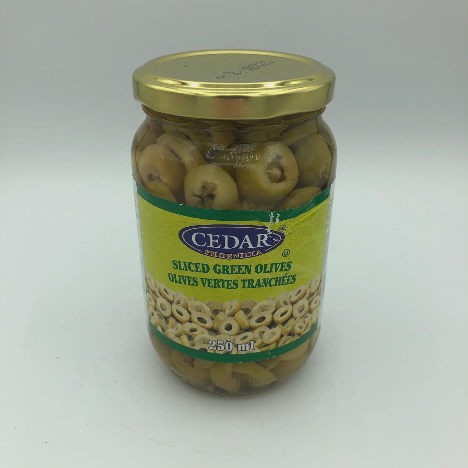 Cedar - Sliced Green Olives 250ml