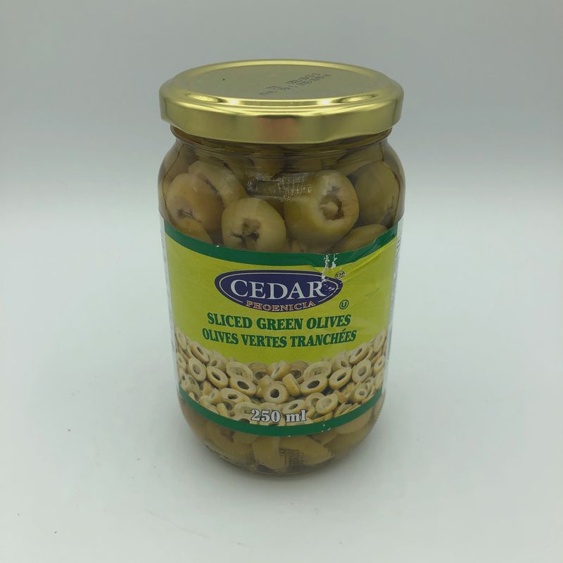Cedar - Sliced Green Olives 250ml
