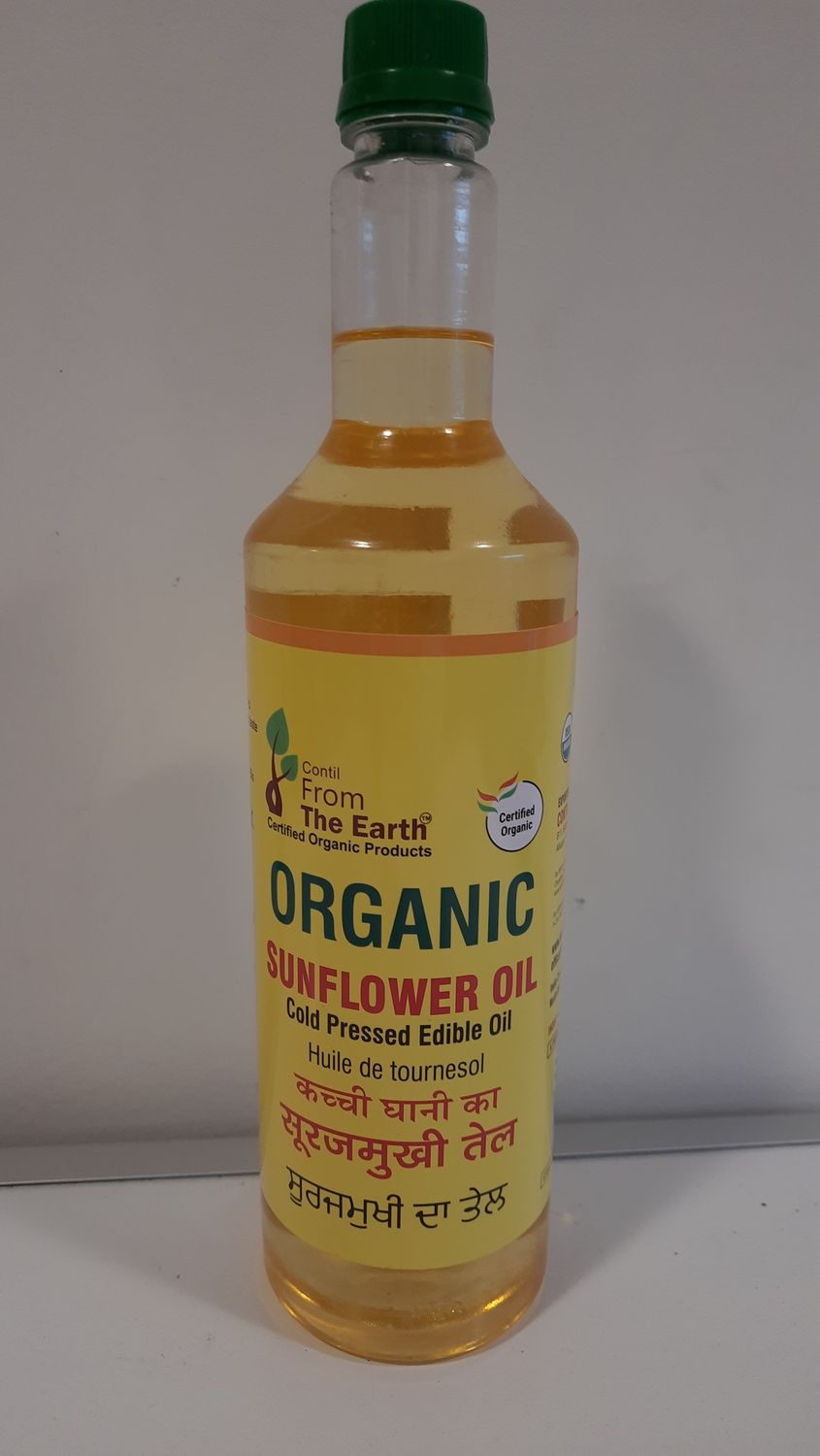 From the Earth - Organic Sunflower Oil 1L