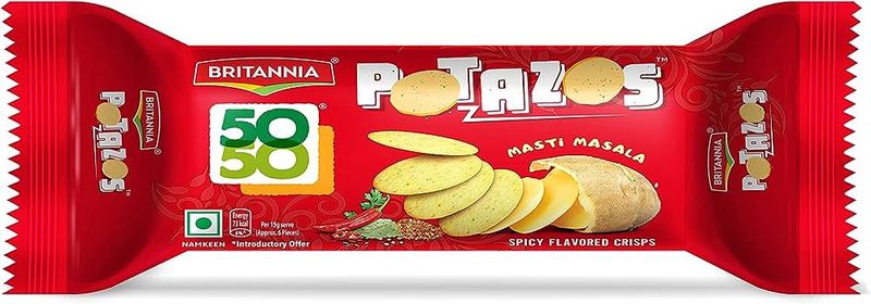 Britannia - 50 50 Potazos 100g