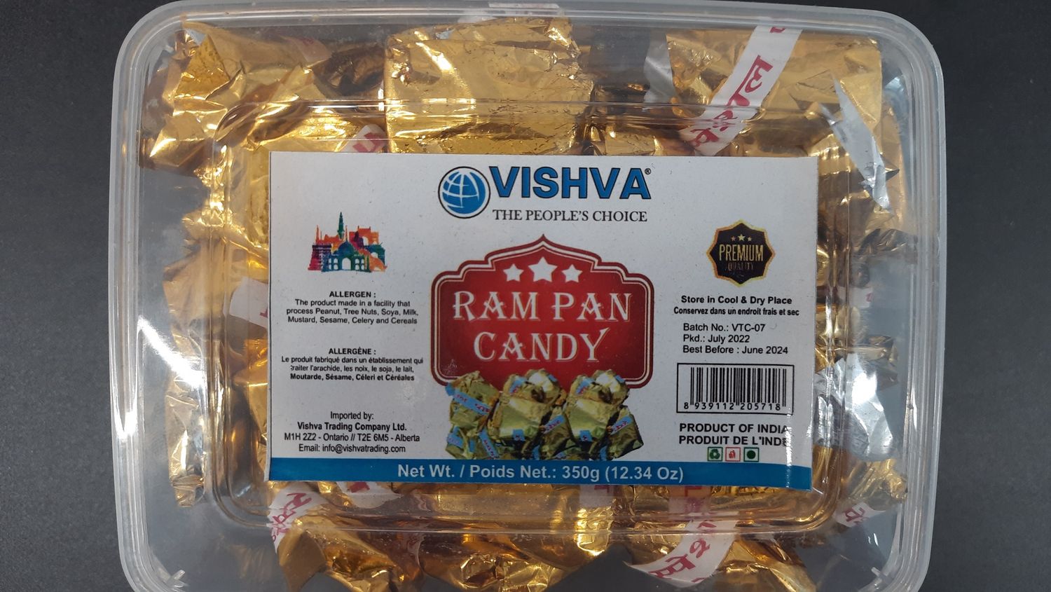 Vishva - Ram Pan Candy 350g
