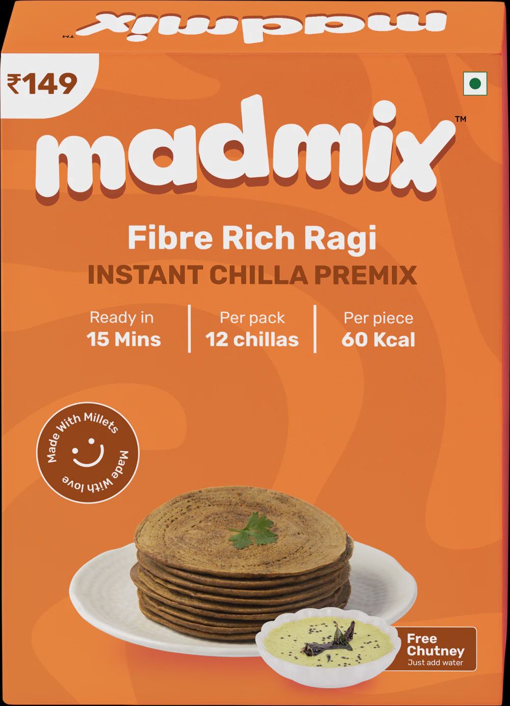 Madmix Chilla Mix - Ragi 270g