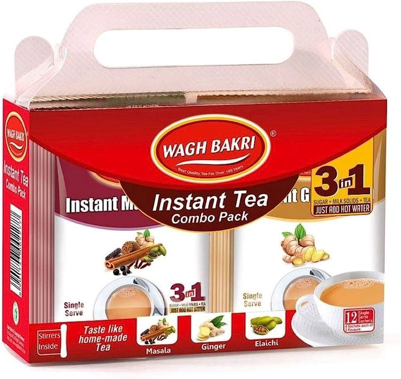 Wagh Bakri - Instant Premix Combo Tea Bags 168g