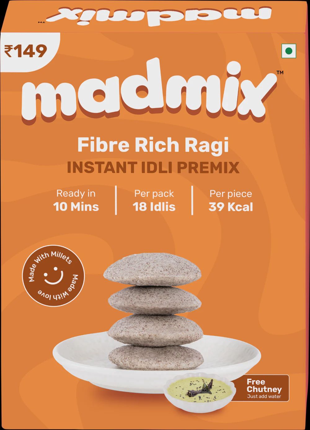 Madmix Idli Mix - Ragi 270g