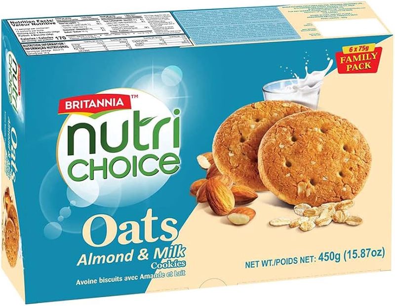 Britannia - Nutrichoice Oats - Almond &amp; Milk 450g