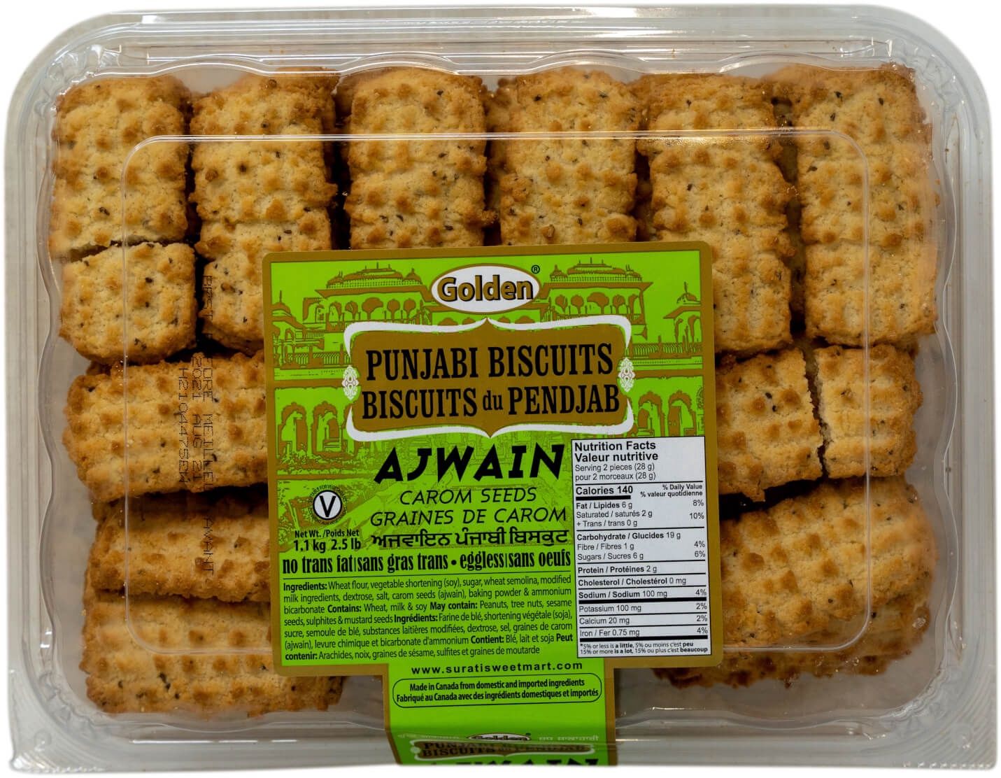 Golden - Ajwain Punjabi Biscuit 2.5lb