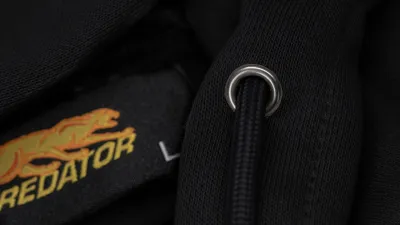 Predator Zip-Up Hoodie Black