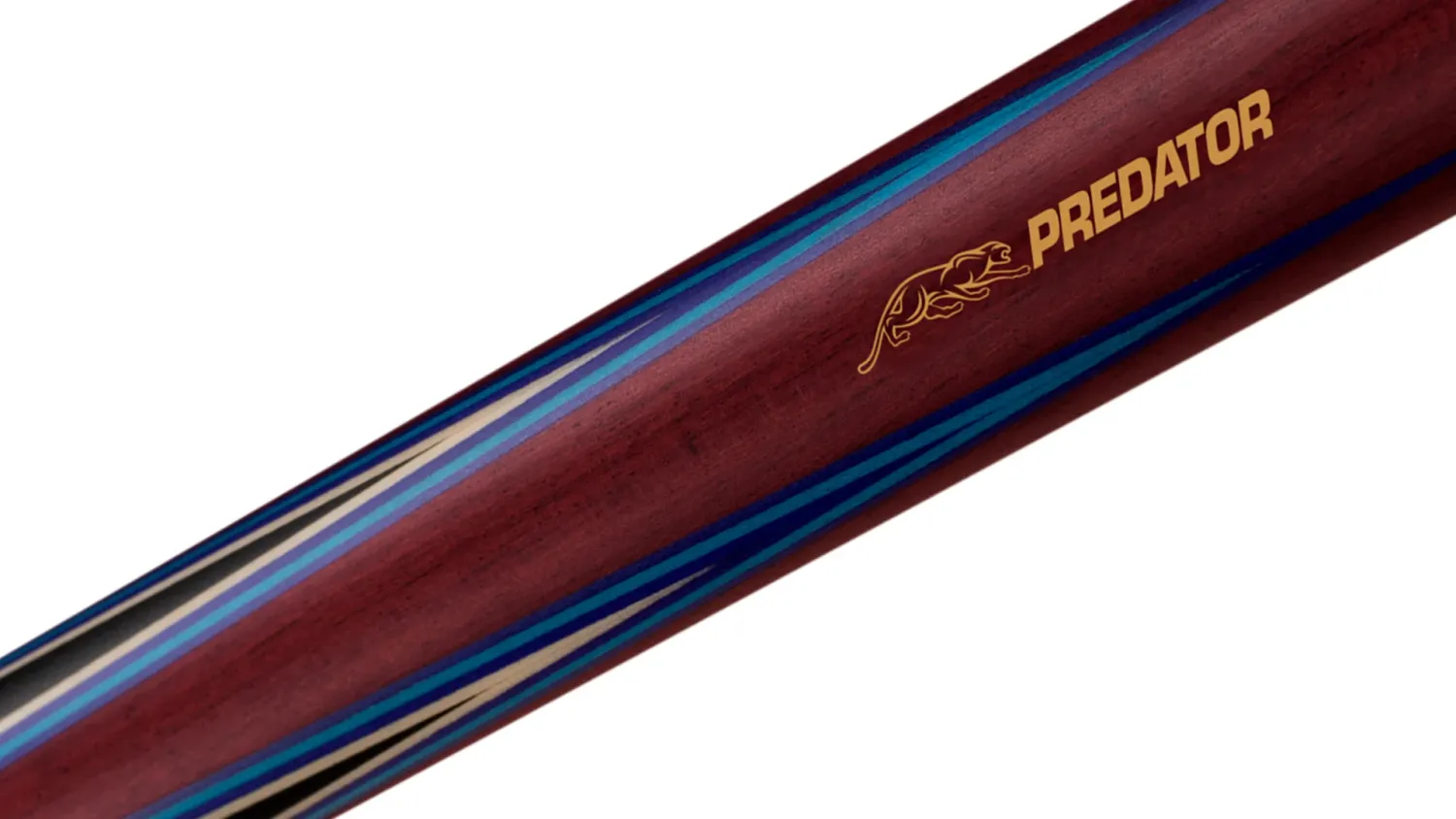 Predator 4 Point Sneaky Pete Purple Heart / Blue Points No Wrap Pool Cue Centro Shaft