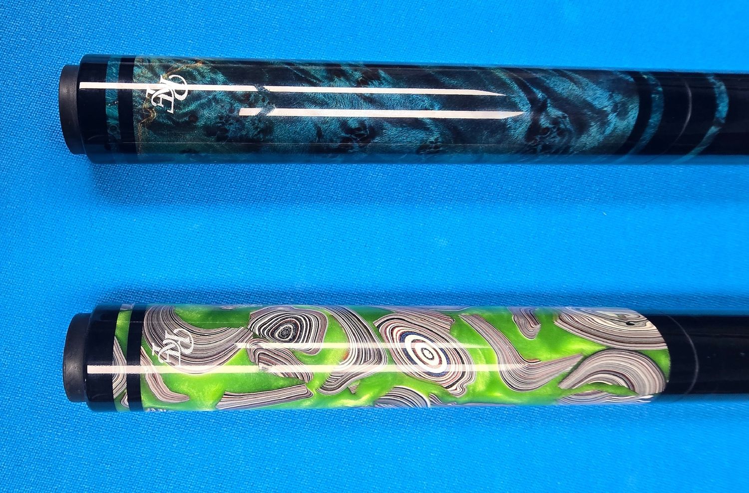Roberto Franco Custom Jump Cue, Color: Blue