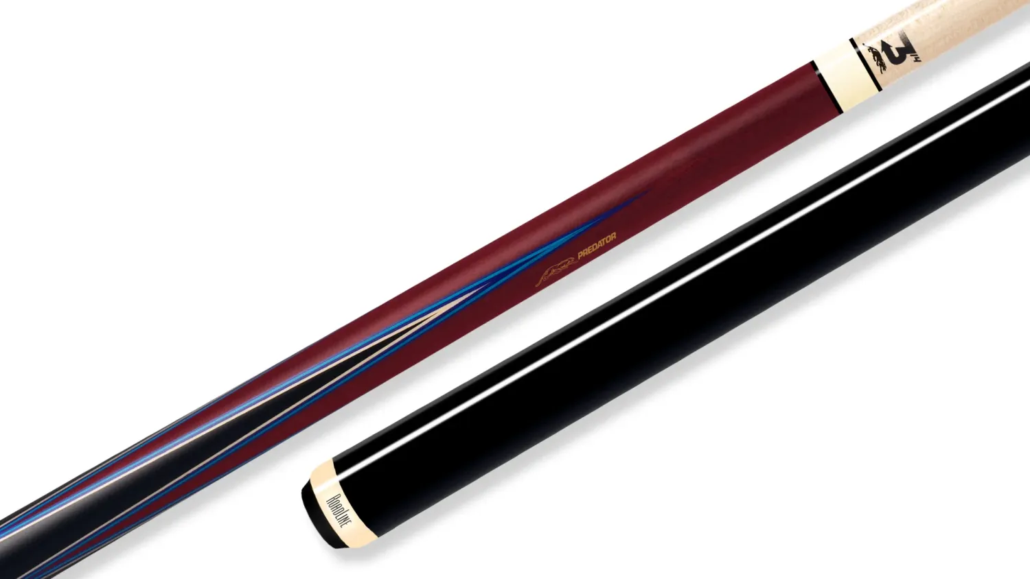 Predator 4 Point Sneaky Pete Purple Heart / Blue Points No Wrap Pool Cue Centro Shaft
