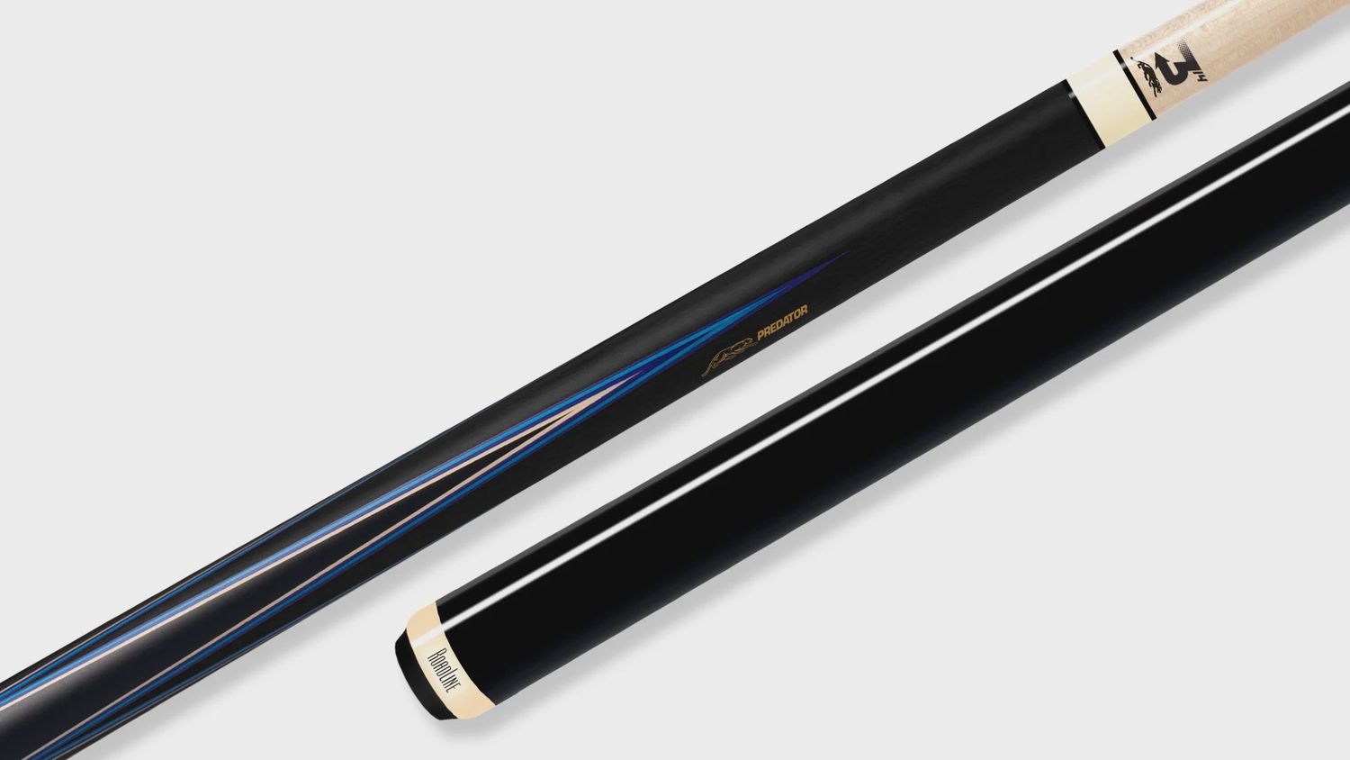 Predator 4 Point Sneaky Pete Black / Blue Points No Wrap Pool Cue Centro Shaft