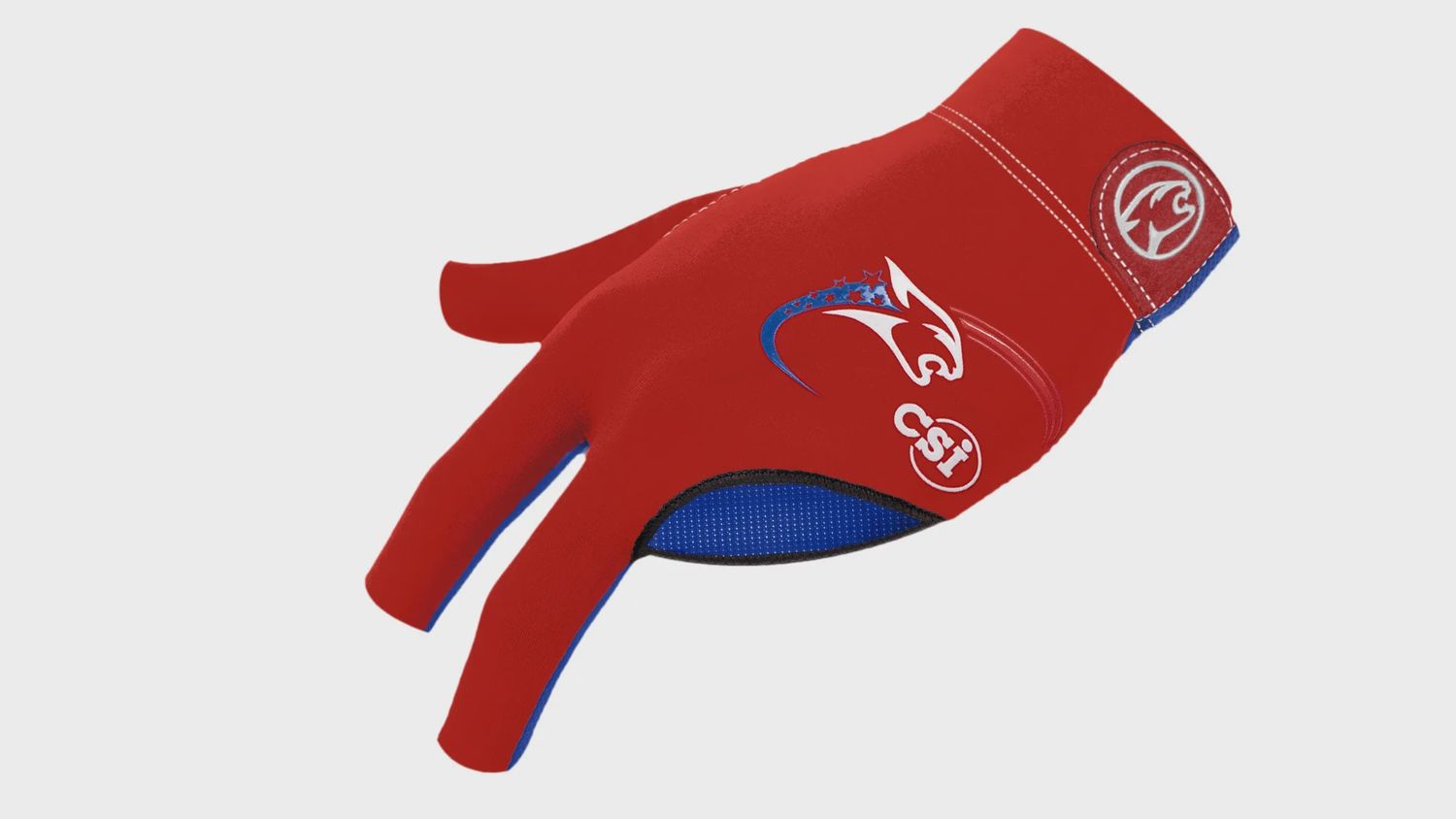 Predator Second Skin Billiard Glove USPBS Red with Blue- Left Hand