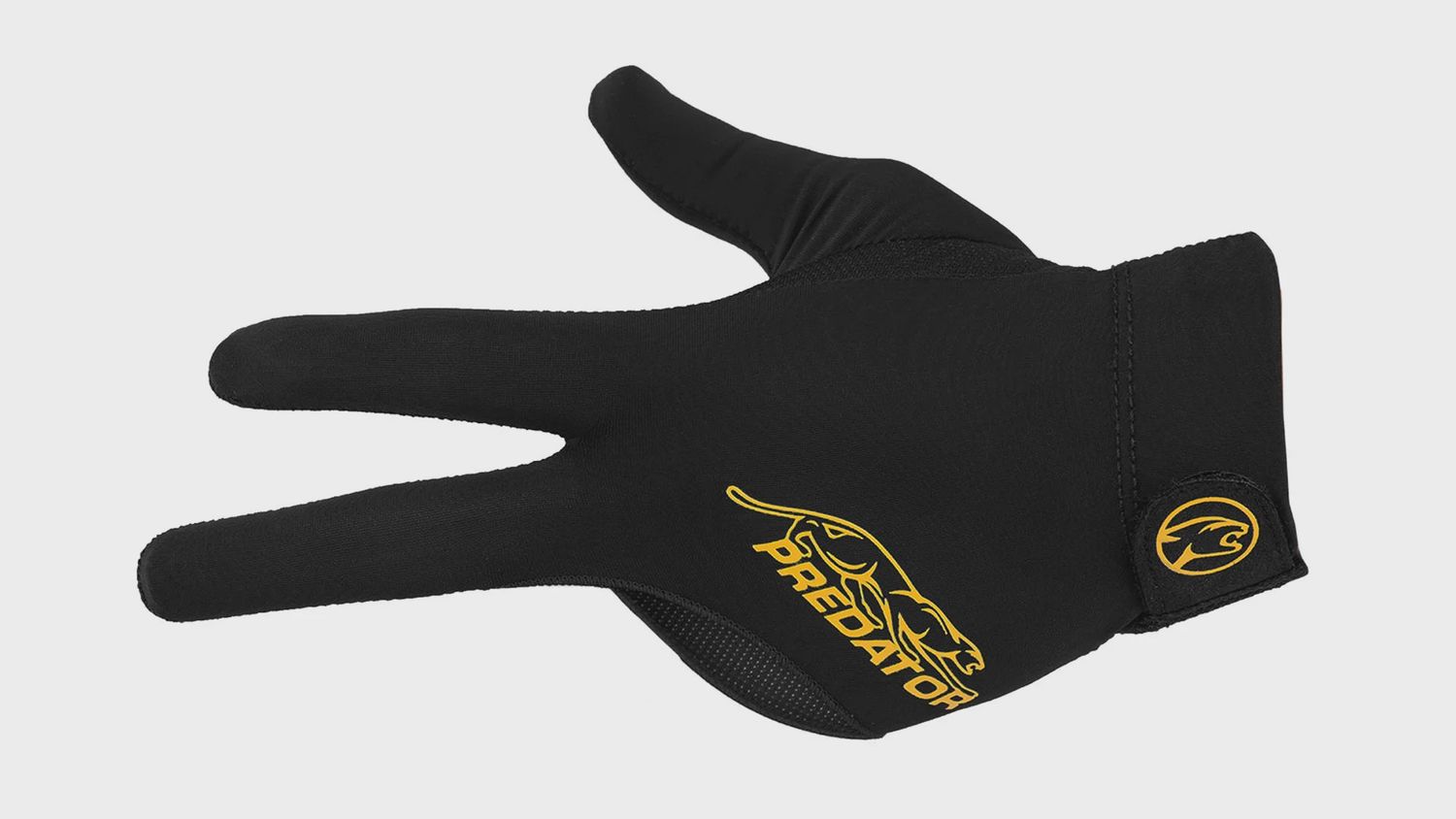 Predator Second Skin Black &amp; Yellow Billiard Glove - Left Hand, Size: XXS