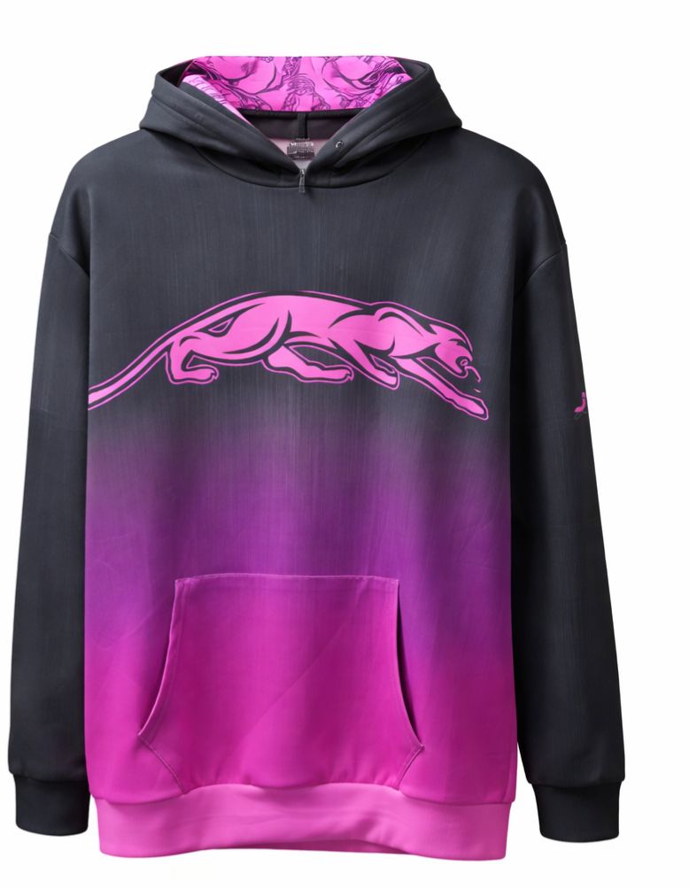Predator  Hoodie, Color: Pink and Black, Size: S