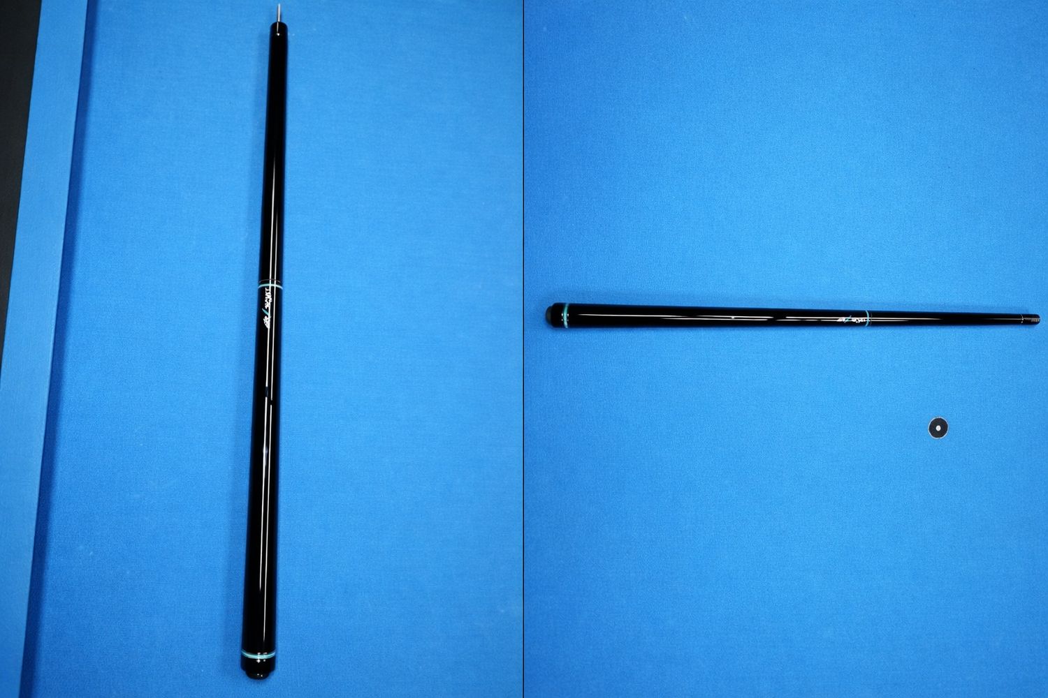 Mezz Avant - Black with Light Blue dragon Juma inlay United Pin - Butt Only