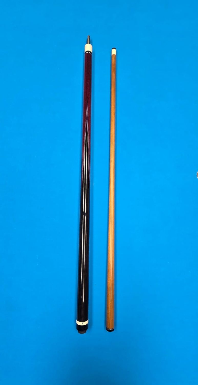 Jim Pierce 4 Point Wrapless Pool Cue with Keilwood Shaft  - Purple Heart