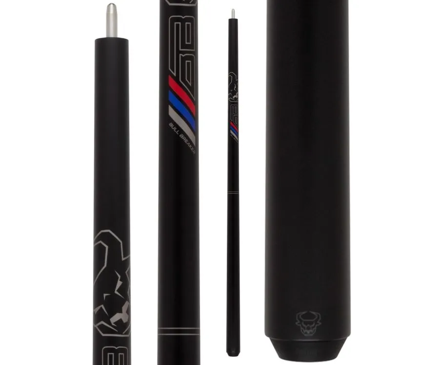 Bull Carbon Bull Breaker Break Cue - No Wrap, Color: Black