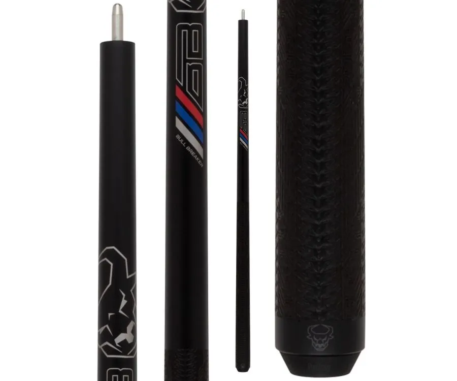 Bull Carbon Bull Breaker Break Cue - Sport Wrap, Color: Black