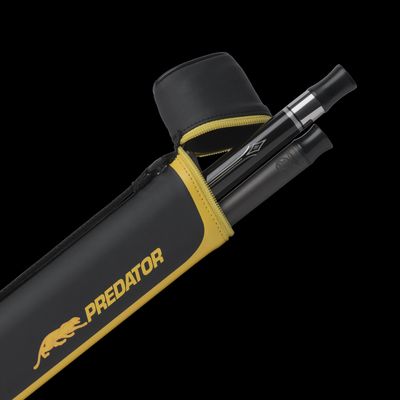 Predator Hard Pool Cue Case - Black/Yellow 1Butt x 1 Shaft