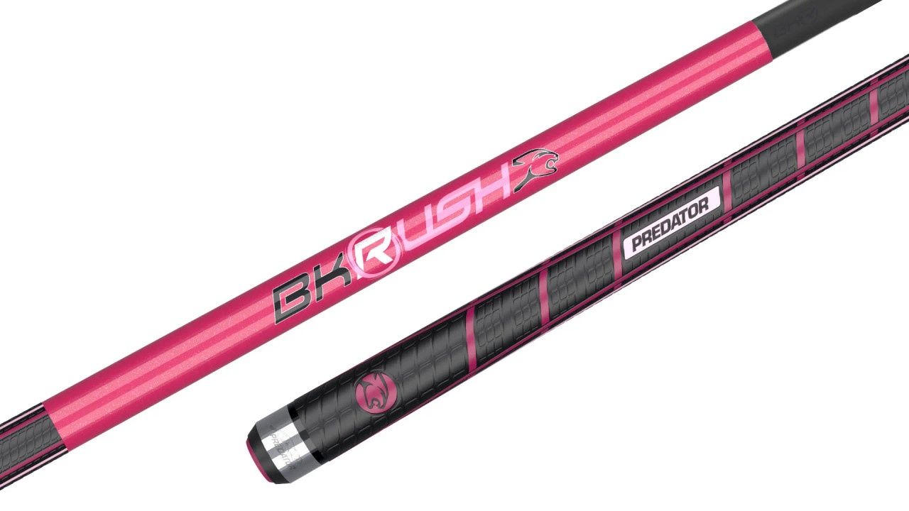 Predator Pink BK Rush Break Cue, Style: Sport Wrap