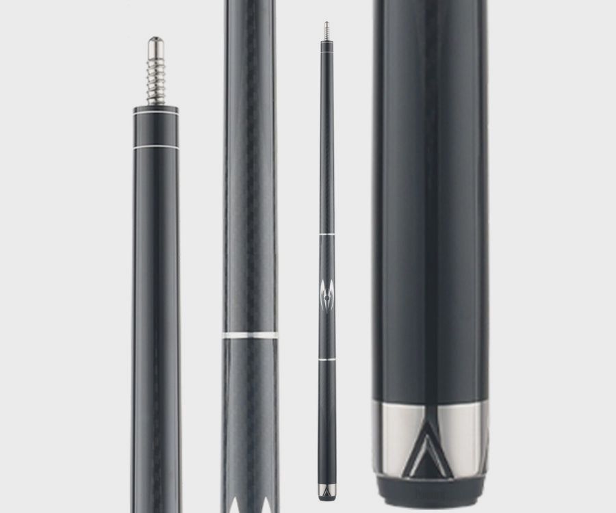 Poison Maelith Pool Cue with Carbon Fiber Shaft - Black/Black
