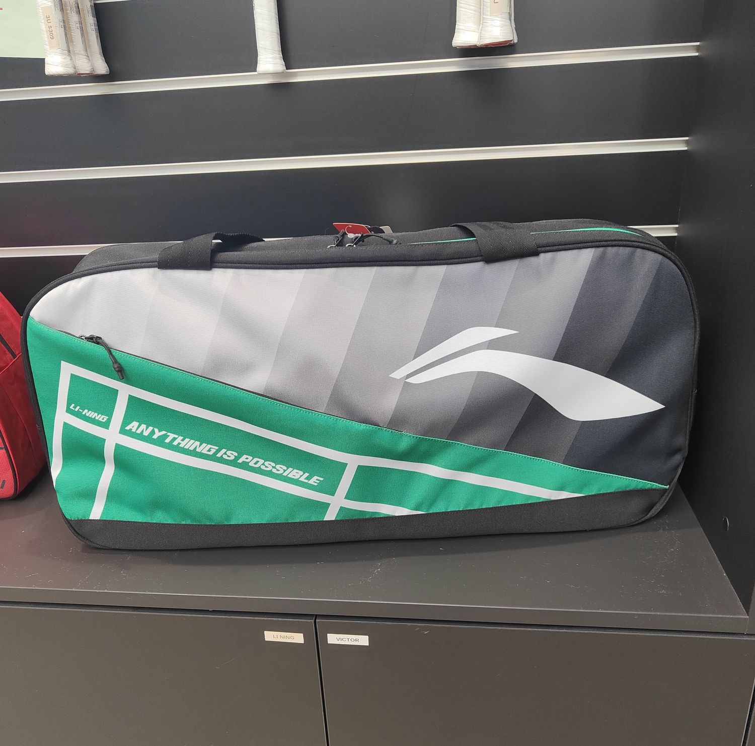Li-Ning Badminton Bag ABJS019-5 (Black/White/Green)